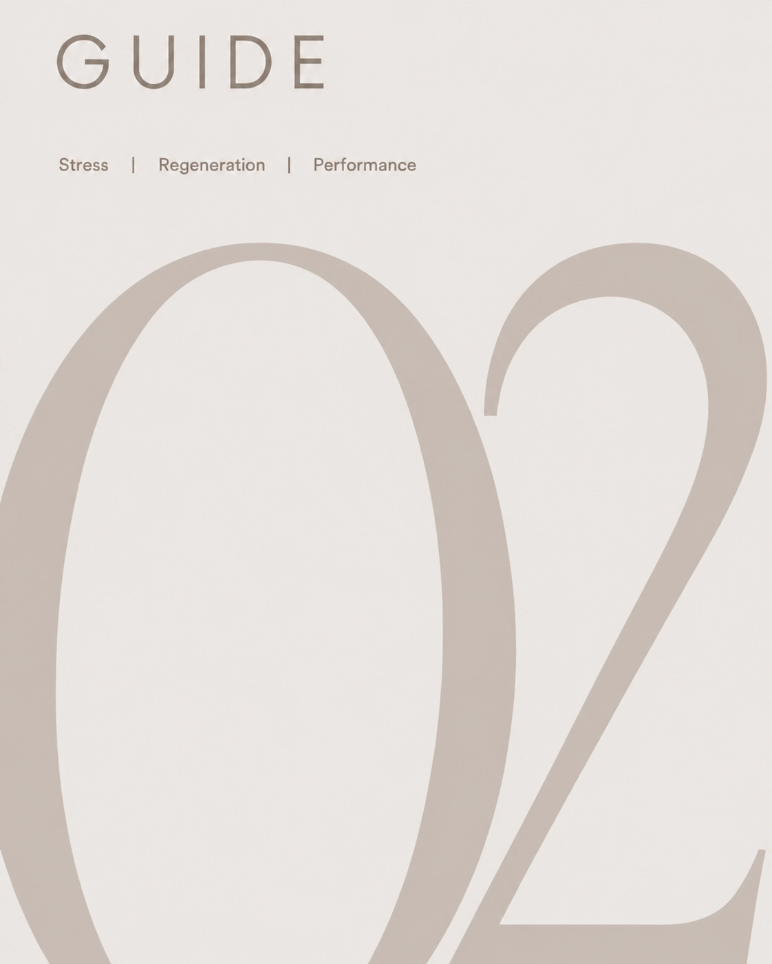 Guide 02 – Stress, Regeneration, Performance